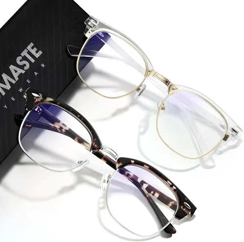 Miniatura 53 de Gafas de Luz Azul para Mujer/Hombre Gafas de Computadora de Luz Azul para Mujeres/Hombres A04-cristal marco plateado