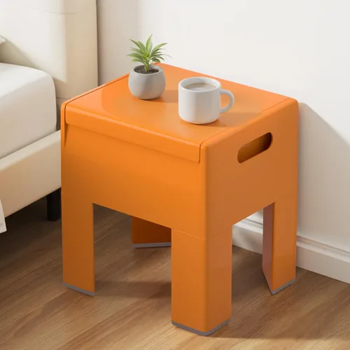 HOTEAGLE Otomana con almacenamiento para sala de estar de 14 pulgadas, multiusos, otomana con tapa abatible y patas desmontables, soporta hasta 220