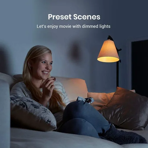 Miniatura 7 de Broadlink Bombilla inteligente, 10 W RGB regulable Wi-Fi LED bombillas inteligentes A19 800lm, funciona con Alexa, Google Home, Siri e IFTTT,