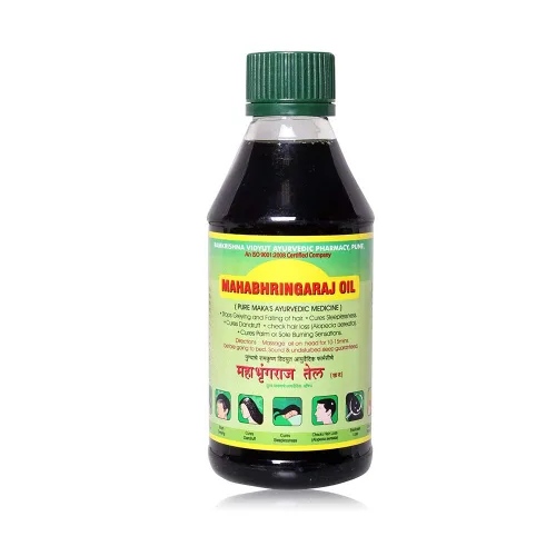 Miniatura 4 de Mahabhringraj - Aceite ayurvédico para el cabello, 2 botellas de 6.8 fl oz cada una