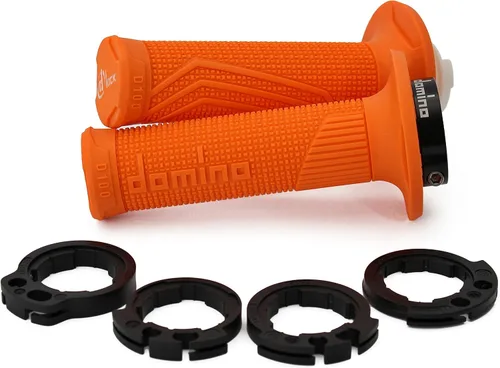 Miniatura 7 de Domino Racing D100 Lock On Grips para motocross Negro