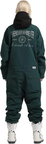 Miniatura 2 de IMPHUT Traje de esquí de una pieza para mujer, impermeable, resistente al viento, traje de nieve aislado para deportes de nieve