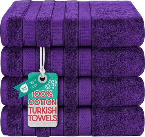 Miniatura 10 de American Soft Linen - Juego de toallas de mano Salem, 4 unidades de lujo de 600 GSM, 100 % algodón para baño, toallas de 13 x 13 pulgadas de mano