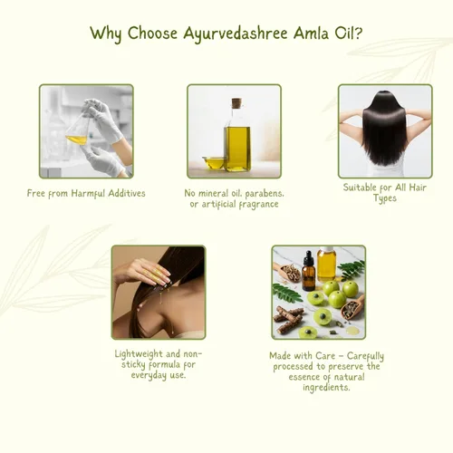 Miniatura 6 de Aceite para el cabello AYURVEDASHREE 6.76 fl oz., con Bhringraj, extracto de Amla, Kalonji, sésamo, aguacate, nuez, tomillo, jojoba, aceite