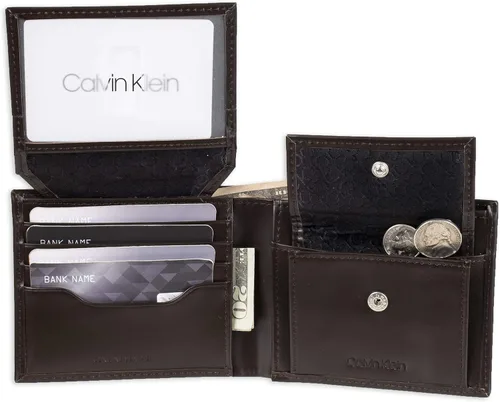 Miniatura 4 de Calvin Klein Cartera plegable minimalista RFID de cuero para hombre