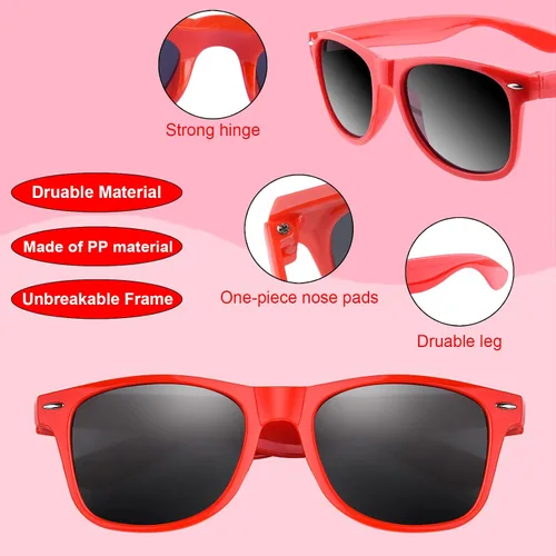 Miniatura 28 de FEPITO Paquete de 24 lentes de sol de fiesta a granel para regalos de fiesta de cumpleaños, rellenos de bolsas de golosinas para playa, piscina