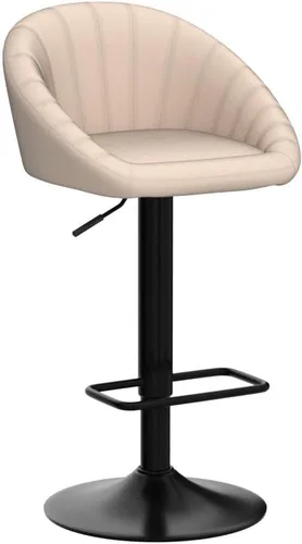 Miniatura 5 de CIMOTA Juego de 2 taburetes de bar ajustables giratorios modernos, sillas de bar con respaldo para comedor, isla de cocina, bar en casa, altura