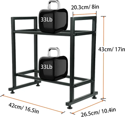 Miniatura 2 de Iverntech Soporte de carrete de filamento para impresora 3D, estante de almacenamiento de filamentos de 2 niveles, organizador de carrete