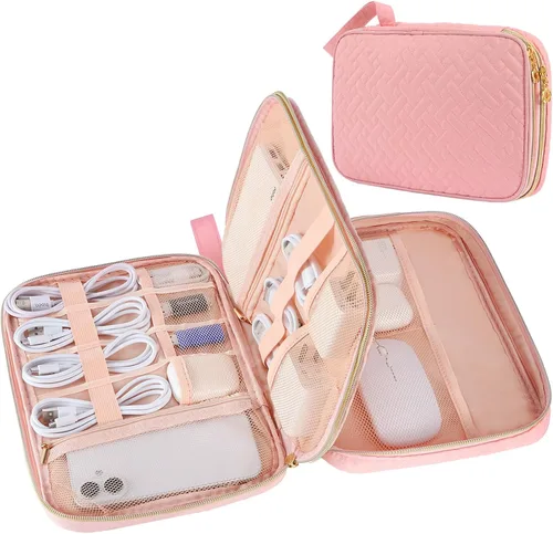 Miniatura 8 de Organizador de cables de viaje, Beige