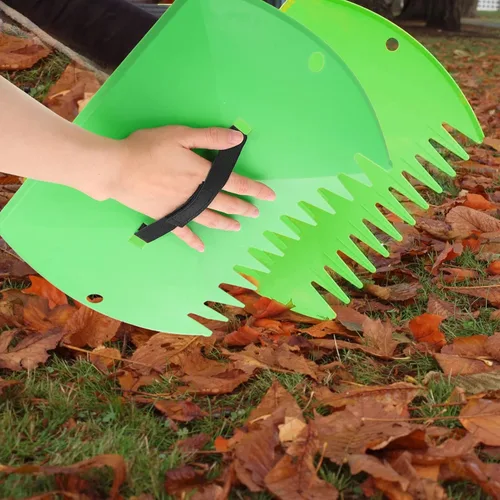 Miniatura 4 de Garden Yard Leaf Scoops Plastic Lawn Rastrillos Hojas Agarrador para Colector Up