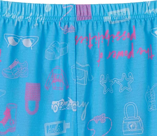 Miniatura 3 de Barbie Conjunto de pijama y camisa de dormir para niñas de 4 piezas para niñas