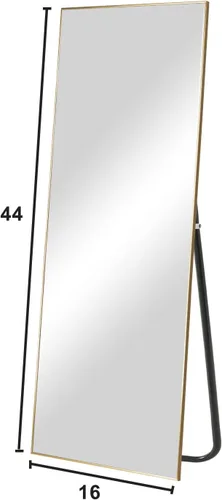 Miniatura 4 de Natsukage - Espejo de cuerpo completo para colgar en la pared o apoyarse contra la pared, espejo de tocador con marco de aleación de aluminio