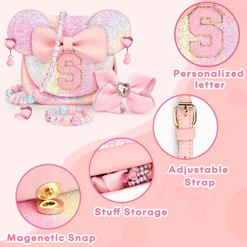 Miniatura 6 de mibasies Regalos de Bolso para Niñas Pequeñas: Regalos para Niñas de 3 Años, Set de Bolso de Juguetes de Ratón