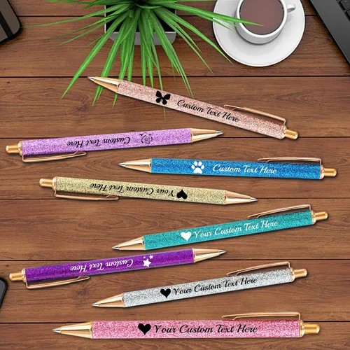 Miniatura 7 de Aolun 10 bolígrafos personalizados con nombre, bolígrafo retráctil con mensaje de texto para mujeres, enfermeras, escritura, cumpleaños, graduación