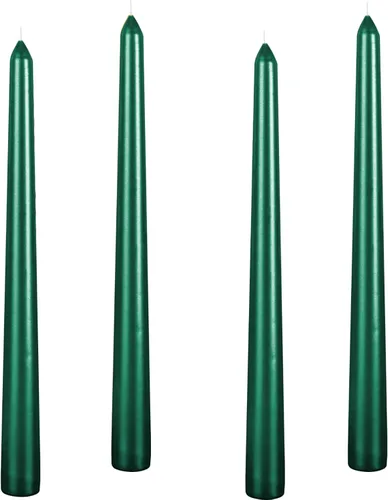 Miniatura 9 de Kemladio Vela, 4 velas cónicas rojas sin perfume de 10 pulgadas, 8 horas de tiempo de combustión, cena, Halloween Rojo