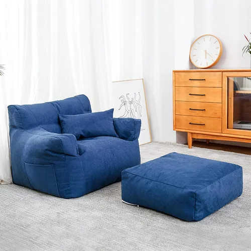 Miniatura 10 de HWOEK Sofa Lazy Sack - Puf ultra suave, sillas, tumbona perezosa, tatami (sin relleno), funda para puf suave para adultos, adolescentes y niños