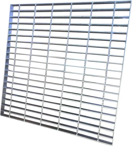 Miniatura 8 de Rejilla de drenaje de acero galvanizado con borde de 24 x 24 pulgadas, cubierta de canal de entrada de alta resistencia clase B de 28100 libras