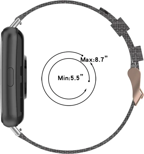Miniatura 6 de Senter Correas de repuesto de nailon suave de liberación rápida para Huawei Watch Fit 2 Smart Watch Amarillo