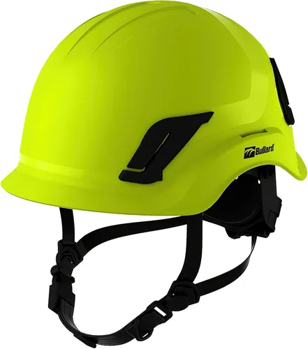 Bullard Cen10 Casco con correa de barbilla integrada Amarillo hi-viz