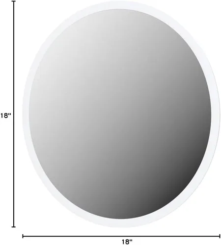 Miniatura 9 de Better Bevel - Espejo redondo sin marco, espejo circular de pared de baño de 18 pulgadas de diámetro con borde biselado Redondo - Borde biselado