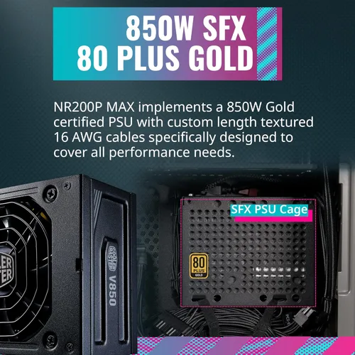 Miniatura 4 de Cooler Master NR200P MAX SFF - Funda Mini-ITX de factor de forma pequeño y GIGABYTE B550I AORUS PRO AX, AM4 AMD/B550/Mini-Itx/Dual M.2/SATA