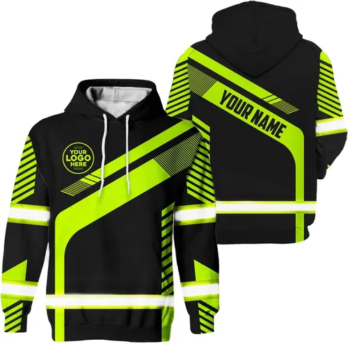 Miniatura 29 de Empresa, Equipo Uniforme Camisa de Alta Visibilidad para Hombres Camisa de Seguridad Logotipo Personalizado Nombre con Cintas Reflectantes AMZ02