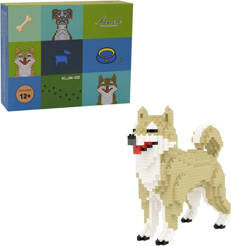 Miniatura 8 de Larcele Juego de Bloques de Construcción de Perro Micro, Kit de Ladrillos de Juguete de Construcción Mini para Mascotas, 950 Piezas KLJM-02