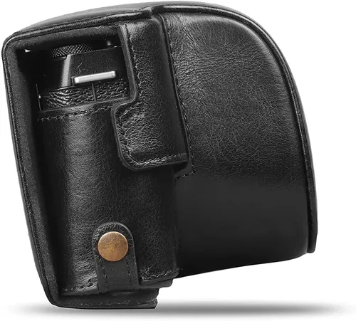 Miniatura 5 de MegaGear MG1979 Ever Ready - Funda de piel auténtica para cámara compatible con Fujifilm X Series X-E4, color negro