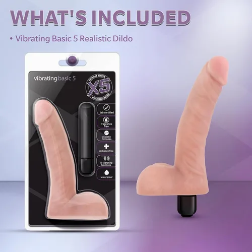 Miniatura 9 de Consolador vibrador Blush de 5.5 pulgadas para principiantes, 10 funciones vibratorias para estimulación intensa, estimulación del punto G, polla