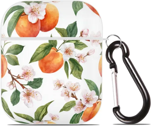 Miniatura 19 de Funda de zanahorias naranjas para Airpod 2/1 con llavero de protección completa de plástico accesorios para la piel para mujeres y hombres