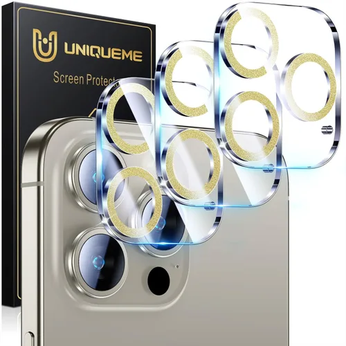 Miniatura 52 de UniqueMe para Paquete de 3 Protectores de Lente de Cámara para iPhone 15 Pro/iPhone 15 Pro Max, [Protección contra Caídas] [Compatible con Fundas]