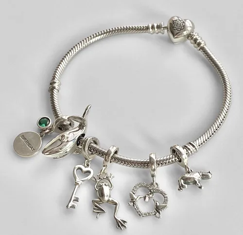 Miniatura 4 de Bolenvi - Abalorio de plata de ley 925 con diseño de tiburón blanco para pulseras o collares