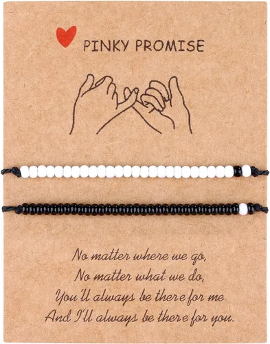 Miniatura 14 de Pulseras para parejas de mejores amigas, pulseras para 2 personas a juego con Yin Yang para él y ella, joyería para mejor amiga, amistad, relación