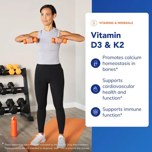 Miniatura 3 de Pure Encapsulations Vitamina D3 y K2 – Apoyo a la salud ósea y vascular – Apoyo a la función inmunológica* – Sin gluten – Sin OMG – 120 cápsulas