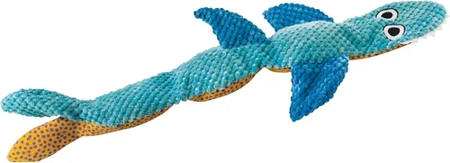 Petstages Juguete de peluche de tiburón flexible sin relleno, grande
