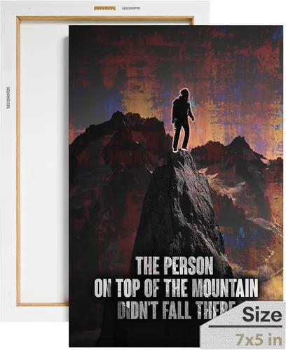 Miniatura 25 de Lienzo decorativo motivacional para pared con texto en inglés "Road To Successful" (Camino al éxito), diseño motivacional para la oficina, con texto