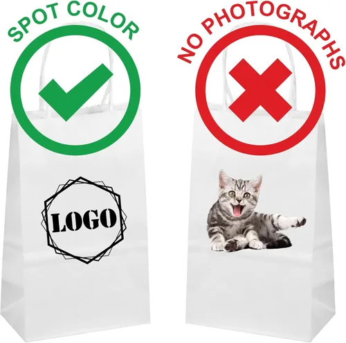 Miniatura 3 de Flexicore Packaging - Bolsas de papel kraft impresas personalizadas (16 x 6 x 12 pulgadas, 50)