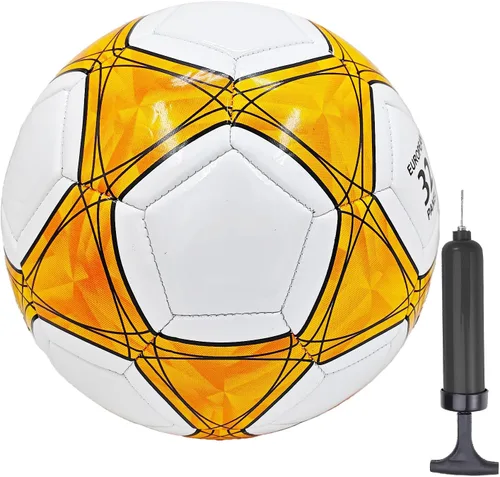 Miniatura 11 de Balón de fútbol tamaño 3,4,5 PU suave para práctica de entrenamiento, regalo para niños y niñas, viene con bomba y aguja
