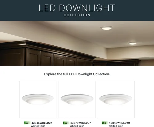 Miniatura 6 de Kichler Lighting 43878WHLED30 - Foco LED Downlight Gen I, color blanco, 6 pulgadas