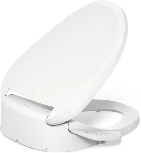 Miniatura 12 de Kohler PureWash E590 Asiento de Inodoro Bidé Alargado con Calefacción, Blanco con Panel Lateral, Agua Tibia, Secadora, Tapa de Cierre Silencioso