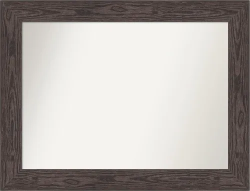 Miniatura 408 de Amanti Art Espejo personalizado, espejo de baño negro puente, espejo de pared o espejo de tocador de baño sobre el fregadero (26 x 26 pulgadas)