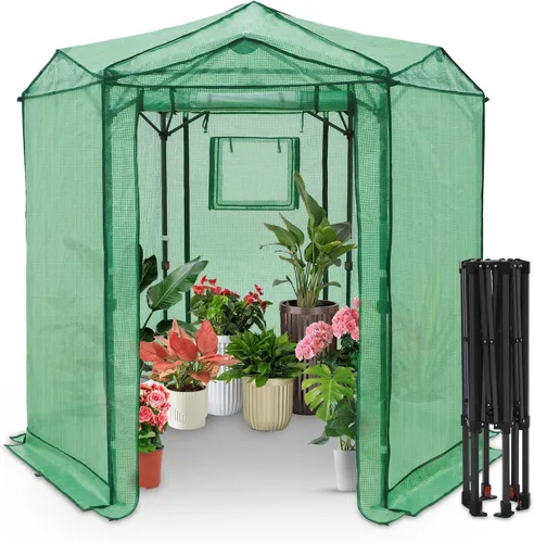 Miniatura 11 de EAGLE PEAK - Invernadero instantáneo emergente, para plantas de jardinería en interiores y exteriores, puertas con cremallera enrollable y ventanas
