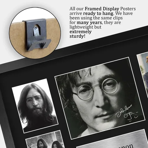 Miniatura 5 de HWC Trading John Lennon Los Beatles 40 x 30 cm (A3) Regalos Impresos Autógrafo Firmado Imagen para Fanáticos de Recuerdos Musicales - 40 x 30 cm