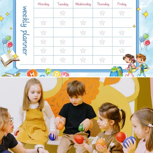 Miniatura 6 de Calcomanías de estrella plateada de 0.3 pulgadas de diámetro, 1080 piezas, 10 hojas, calcomanías de recompensa para niños, ideales para gráficos