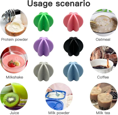 Miniatura 4 de Shaker Balls 6 bolas mezcladoras de proteínas, bolas de plástico de repuesto para agitador, vaso de botella de bebida, bolas coloridas para batidor