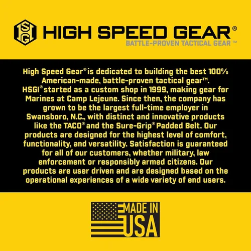 Miniatura 7 de High Speed Gear, bolsa para cargador de pistola doble TACO MOLLE, fabricado en los Estados Unidos. Negro