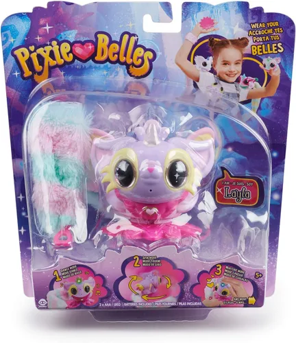 Miniatura 5 de Pixie Belles - Juguete interactivo de animales encantados, Layla (morado)