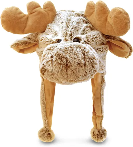 Miniatura 16 de Puzzled - Sombrero de mapache marrón de peluche - Sombrero súper suave y cálido con orejeras, gorro de invierno acogedor de forro polar para niños
