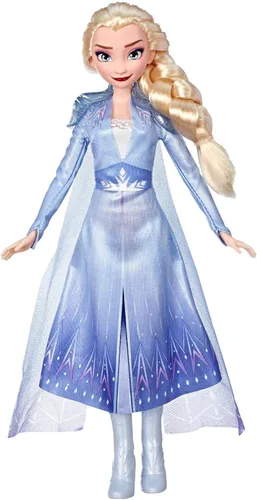 Miniatura 6 de Disney Frozen - Muñeca de Elsa con cabello largo rubio y atuendo azul inspirada en Frozen 2 - Juguete para niños a partir de 3 años
