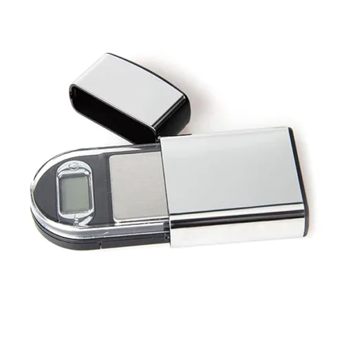 Miniatura 3 de Báscula de bolsillo de precisión 3.53 oz/0.00 oz Escala digital de gramos pequeña escala de hierbas Mini báscula de alimentos Escala de joyería G Oz